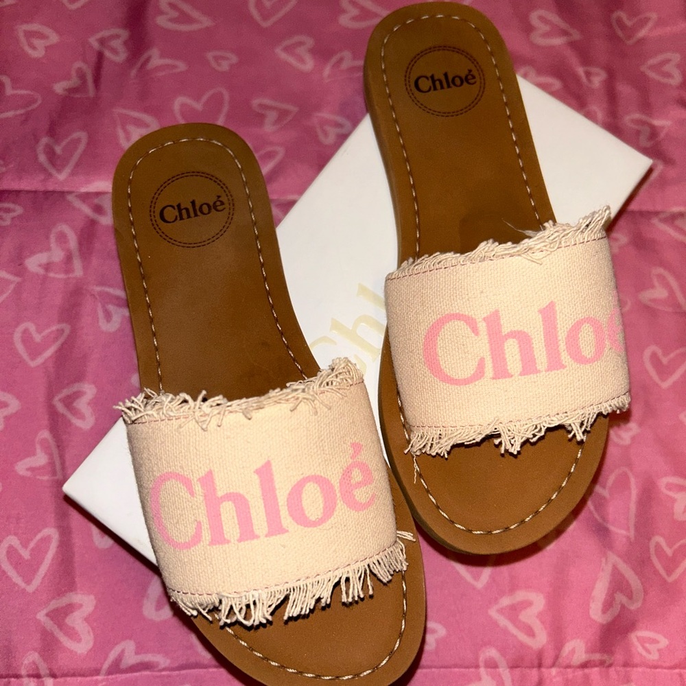Girls Chloe Fringe Slides